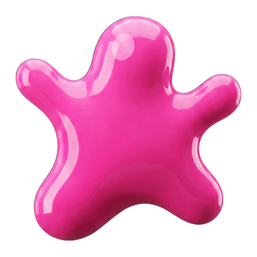 Blob fucsia original de Chicle